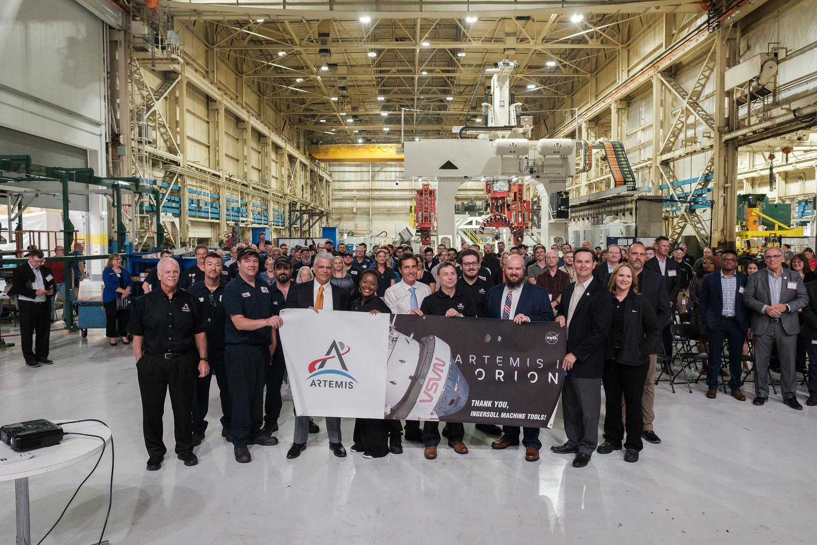 American Space Manufacturing in the Midwest:   Ingersoll Machine Tools Team Receives Recognition for Artemis & Orion Work